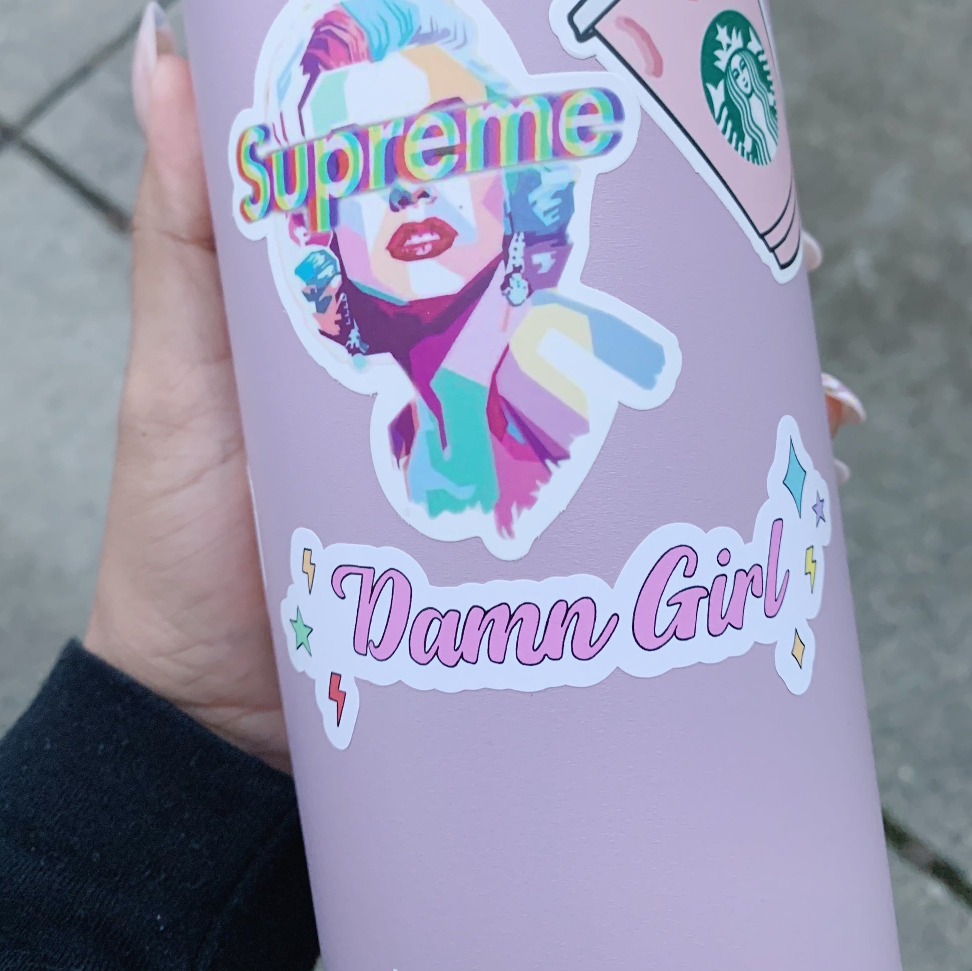Damn Girl Sticker